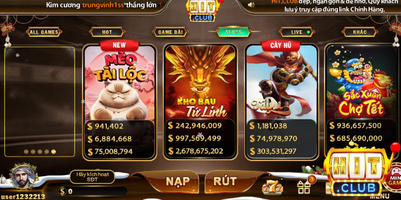 Sức hút của game nổ hũ Hitclub 