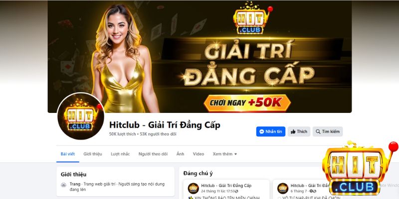 Theo dõi Fanpage của Hitclub để không bỏ lỡ bất kì khuyến mãi hấp dẫn nào