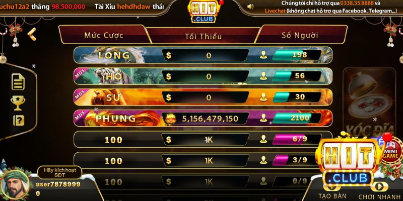 Xóc đĩa online Hitclub cho người chơi cảm giác an toàn tuyệt đối