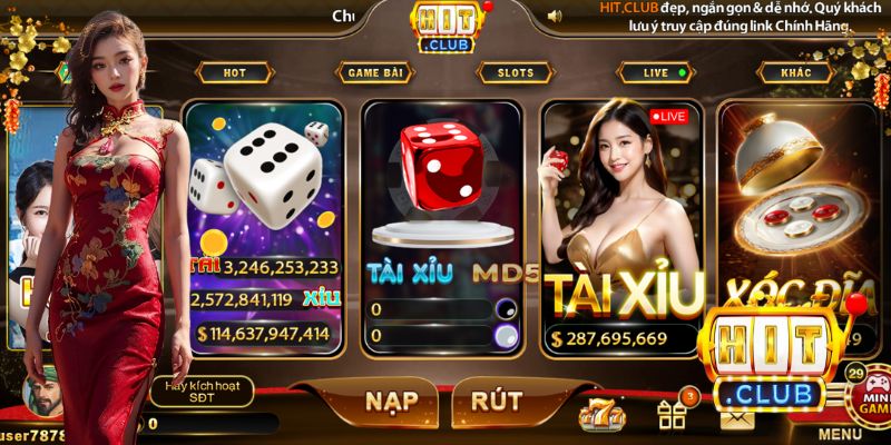 Đa dạng lựa chọn tại cổng game đổi thưởng Hitclub phù hợp với mọi người chơi